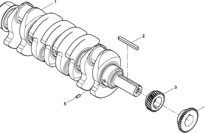Коленчатый вал двигателя Baudouin 4M06G17