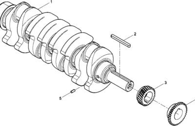 Коленчатый вал двигателя Baudouin 4M06G22