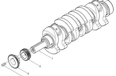 Коленчатый вал двигателя Baudouin 4M06G33