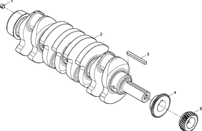 Коленчатый вал двигателя Baudouin 4M06G50