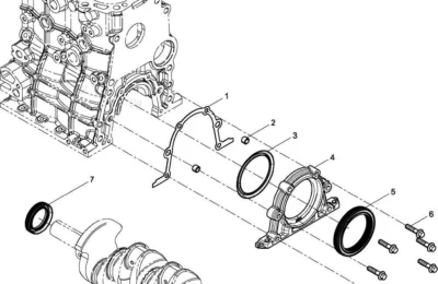 Коренной сальник двигателя Baudouin 4M06G50