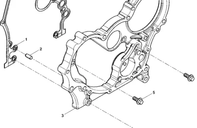 Корпус редуктора двигателя Baudouin 4M06G17