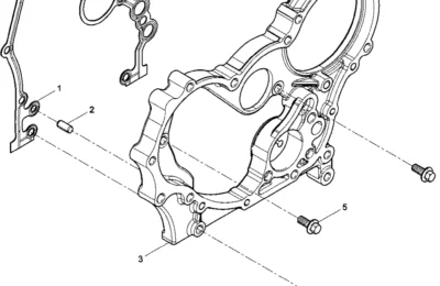 Корпус редуктора двигателя Baudouin 4M06G22