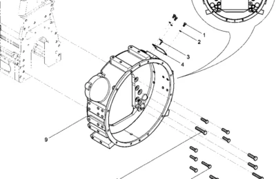 Корзина маховика двигателя Baudouin 4M11