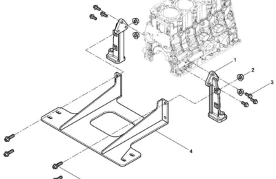 Крепление двигателя Baudouin 4M06G17