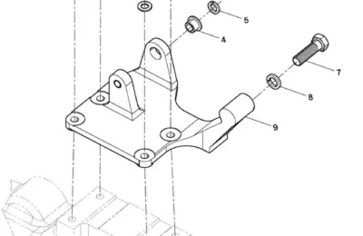 Крепление Генератора двигателя Baudouin 4M11