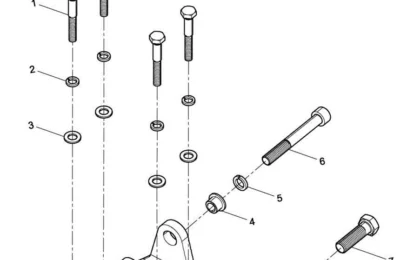 Крепление генератора двигателя Baudouin 6M11