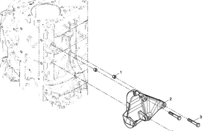 Крепление Генератора двигателя Baudouin 6M21