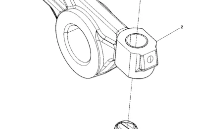 Кронштейн коромысла двигателя Baudouin 4M11