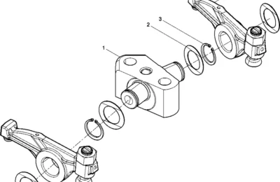 Кронштейн коромысла в сборе двигателя Baudouin 4M11