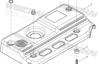 Крышка головки блока двигателя Baudouin 4M06G44