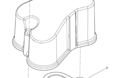 Крышка головки цилиндра двигателя Baudouin 6M16