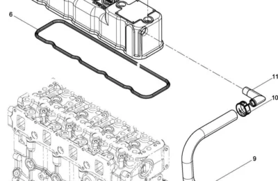 Крышка головки цилиндров двигателя Baudouin 4M06G22
