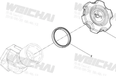Крышка маслозаливной горловины двигателя Baudouin 4M06G33