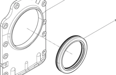 Крышка заднего сальника двигателя Baudouin 3M10