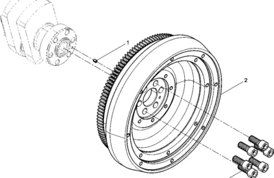 Маховик двигателя Baudouin 3M10
