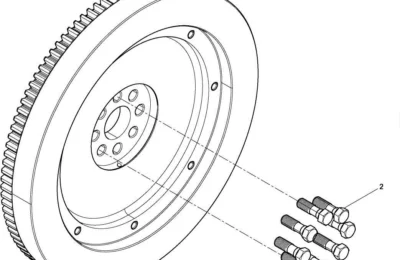 Маховик двигателя Baudouin 4M06G17