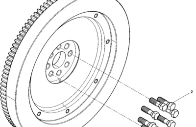 Маховик двигателя Baudouin 4M06G22