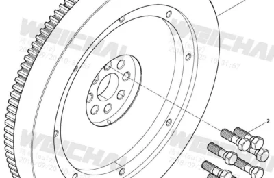 Маховик двигателя Baudouin 4M06G33