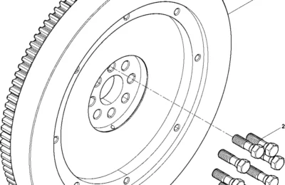Маховик двигателя Baudouin 4M06G50