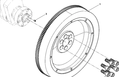 Маховик двигателя Baudouin 6M11