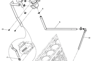 Масло-газовый сепаратор двигателя Baudouin 6M21