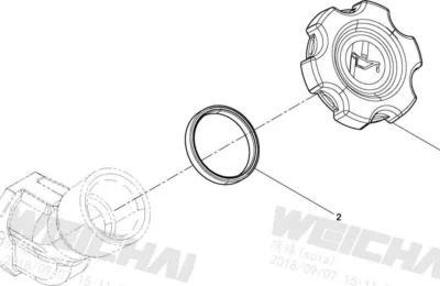 Маслозаливная горловина двигателя Baudouin 4M06G50