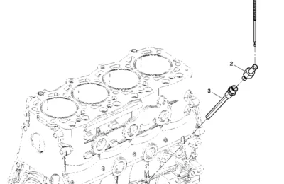 Маслянный щуп двигателя Baudouin 4M06G22