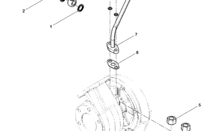 Масляные трубки компрессора двигателя Baudouin 6M11