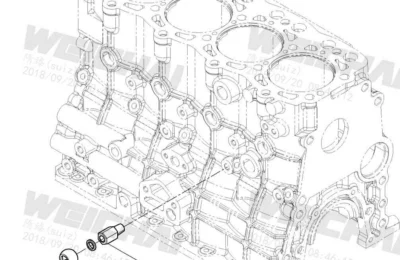 Масляные трубки ТНВД двигателя Baudouin 4M06G33