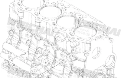 Масляные трубки Топливный насос высокого давления двигателя Baudouin 4M06G44