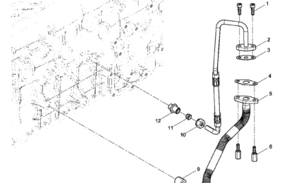Масляные трубки турбонагнетателя двигателя Baudouin 6M21