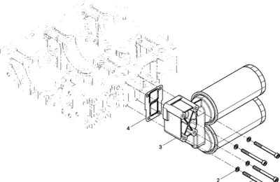 Масляный фильтр 1 двигателя Baudouin 6M16