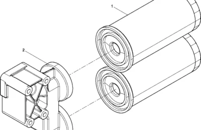 Масляный фильтр 2 двигателя Baudouin 6M16