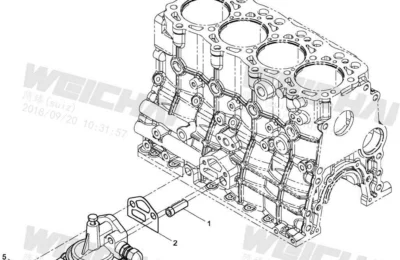 Масляный фильтр двигателя Baudouin 4M06G33