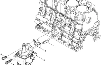 Масляный фильтр двигателя Baudouin 4M06G44