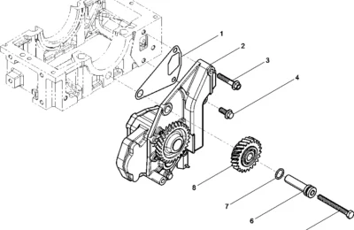 Масляный насос двигателя Baudouin 6M16