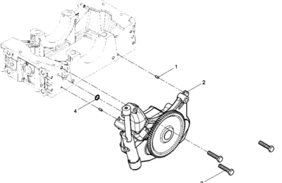 Масляный насос двигателя Baudouin 6M21