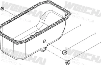 Масляный поддон двигателя Baudouin 4M06G50