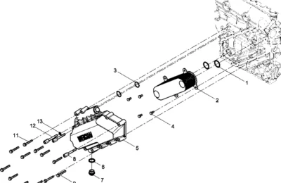 Масляный радиатор двигателя Baudouin 6M21