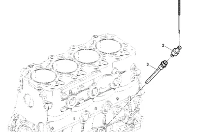 Масляный щуп двигателя Baudouin 4M06G17