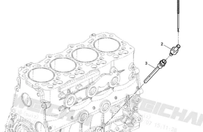 Масляный щуп двигателя Baudouin 4M06G50