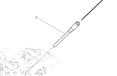Масляный щуп двигателя Baudouin 6M16