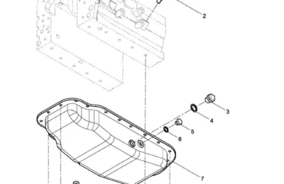 Масляный щуп и поддон двигателя Baudouin 3M10