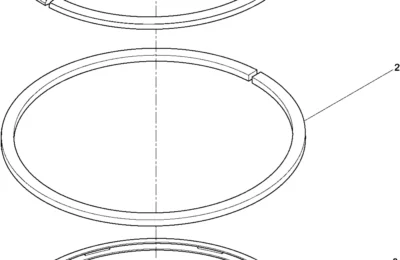 Набор колец цилиндра двигателя Baudouin 6M16