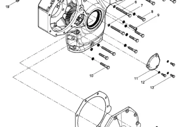 Передняя крышка двигателя Baudouin 4M11