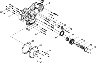 Передняя крышка двигателя Baudouin 6M11