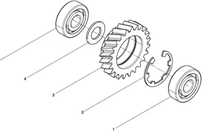 Подшипник масляного насоса двигателя Baudouin 6M16