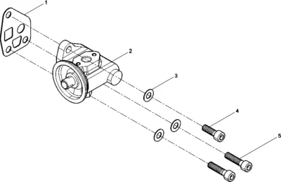 Посадочное место масляного фильтра двигателя Baudouin 3M10