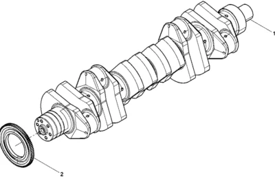 Предсборка Коленчатый вал двигателя Baudouin 6M21